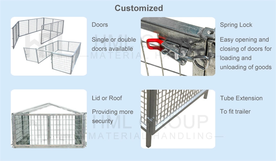 Galvanised Box Trailer Cage 600mm Height