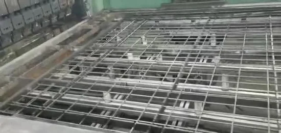 Decking de paneles de malla de alambre de almacenamiento de almacén de acero soldado galvanizado industrial resistente OEM para estanterías de paletas